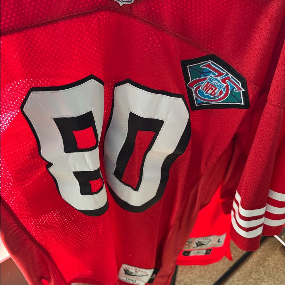 San Francisco 49ers Jerry Rice NFL Jersey with Number 80 on front and back !